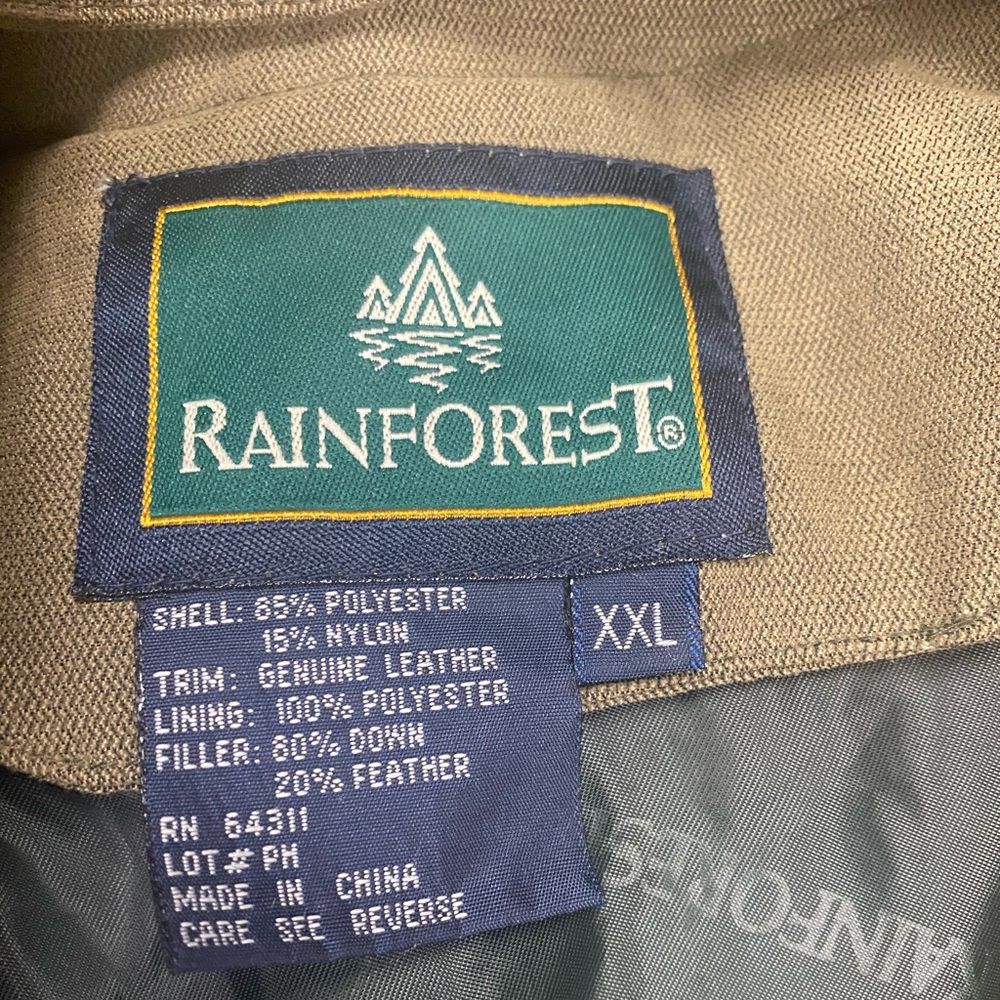 Rainforest Leather Trim Jacket